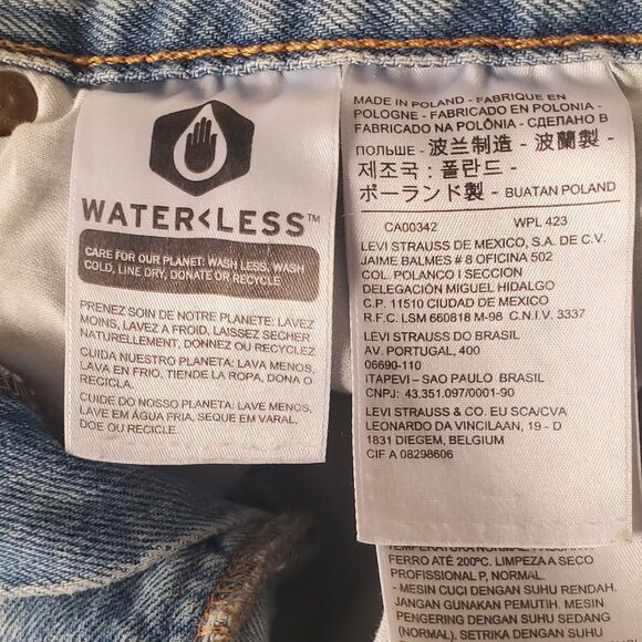 Levi's Premium 501 Button Fly Distressed Shorts Women's Size 30 - Picture 8 of 10